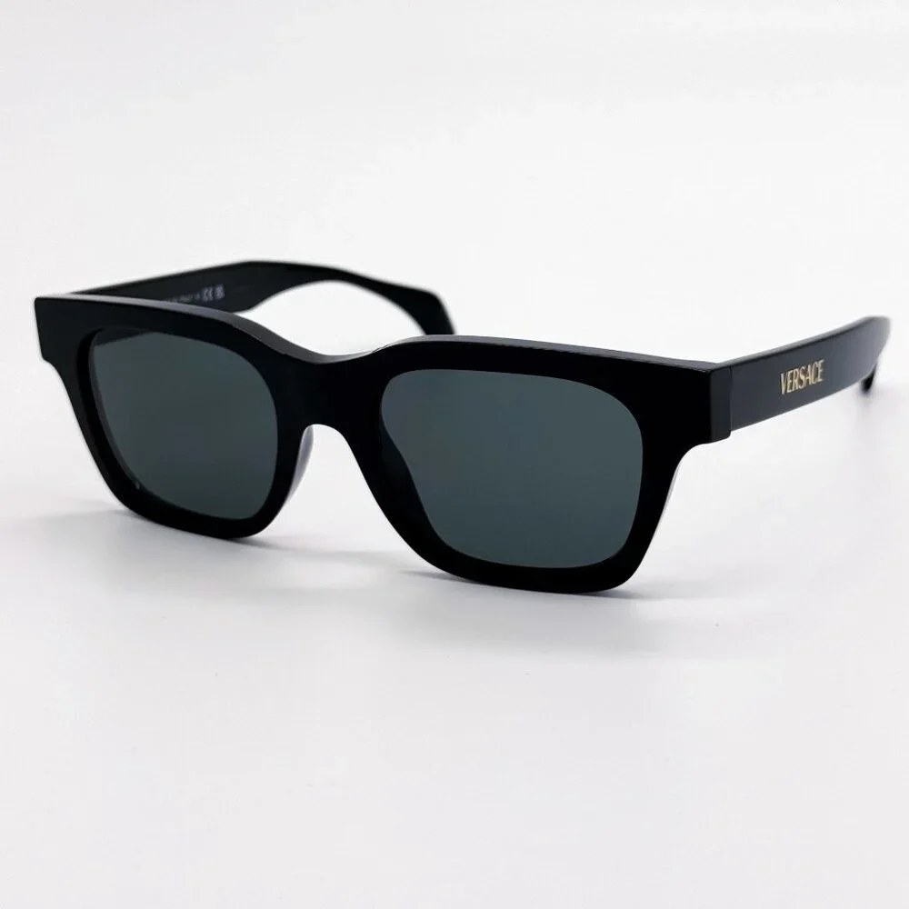 NEW VE4486 GB1/87 VERSACE SUNGLASSES UNISEX BLACK EYEWEAR MOD 4486